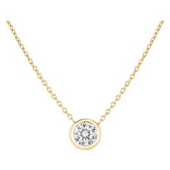 Roberto Damen-Halskette aus Gelbgold mit Münze und Diamant 001954AYCH20