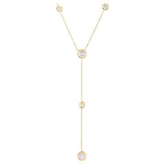 Roberto Coin Yellow Gold Five Station Diamond ‘Y’ Necklace 5300014AYCHX0