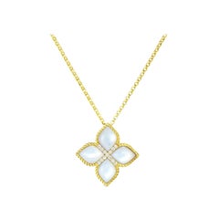 Roberto Coin Gelbgold Perlmutt-Halskette 8882433AY18MX