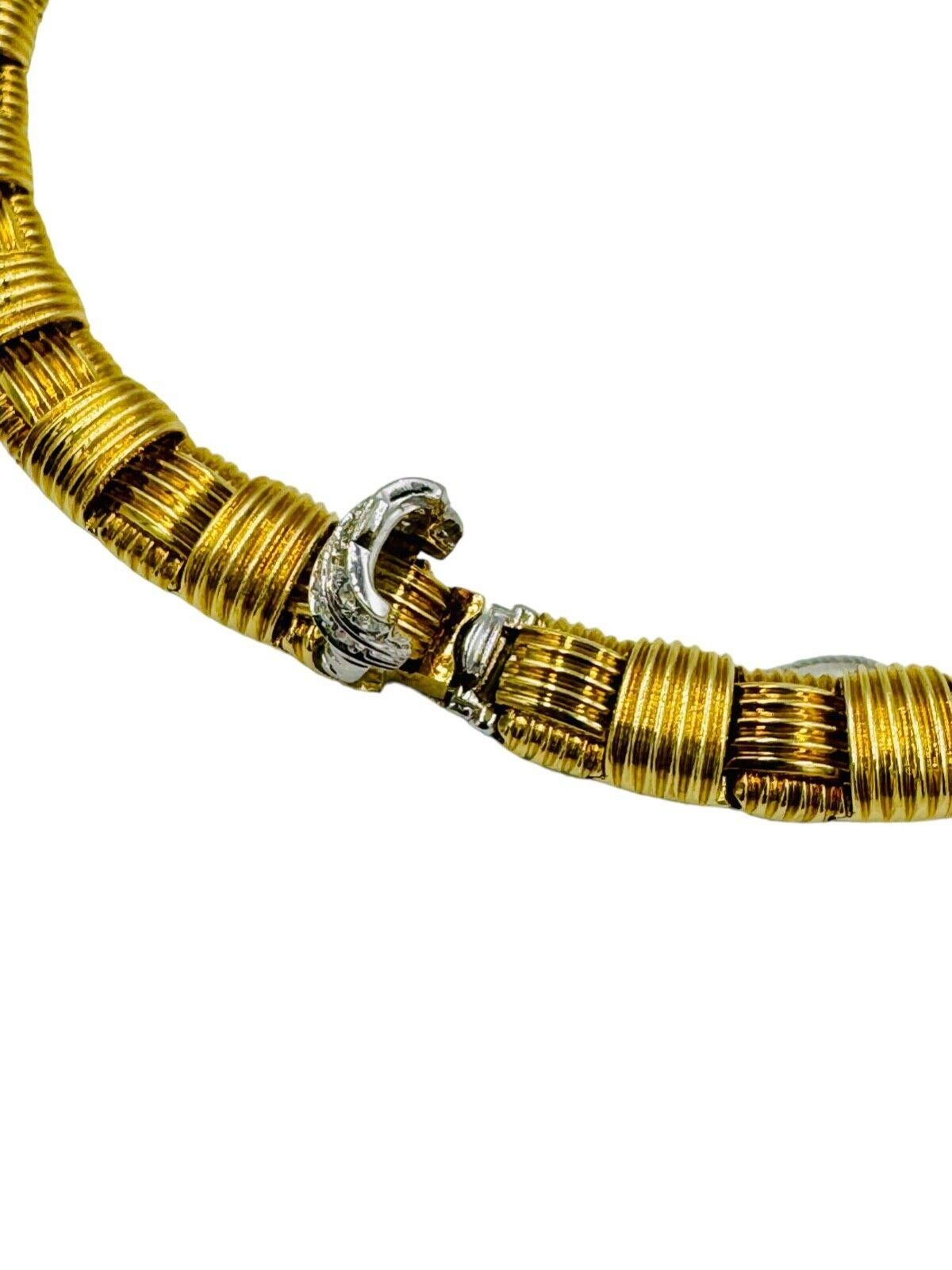 Roberto Coin Collier cannelé en or jaune Pour femmes en vente