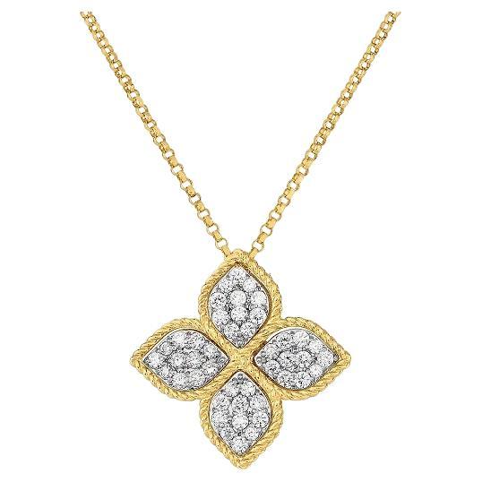 Roberto Coin Yellow Gold Ladies Diamond Necklace 7771369AJCHX