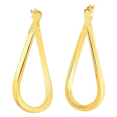 Roberto Coin Yellow Gold Ladies Hoop 556029AYER00