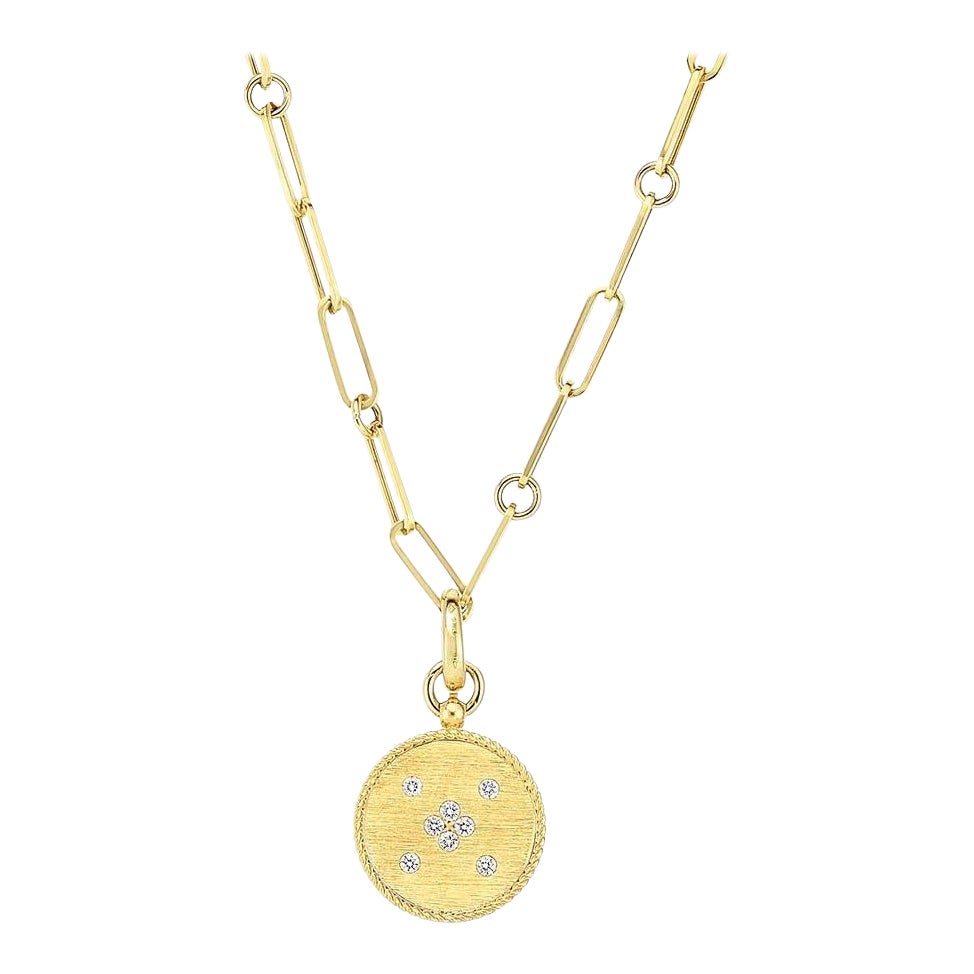 Roberto Coin Gelbgold Medaillon-Halskette 7773105AY19X