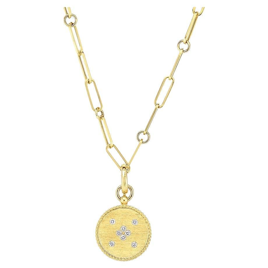 Roberto Coin Gelbgold Medaillon-Halskette 7773105AY19X