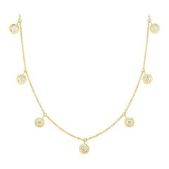 Roberto Coin Collar Estación Gota Siete Diamantes Oro Amarillo 530011AYCHX0