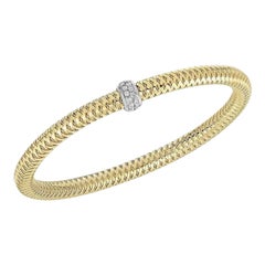 Roberto Coin Gelb- und Weißgold Primavera Diamantarmband 557183AJBAX0