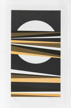 « Composition abstraite » - Lithographie de Roberto Crippa - 1972