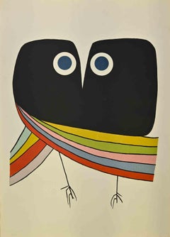 Owl - Lithograph by Roberto Crippa - Mid-20th Century