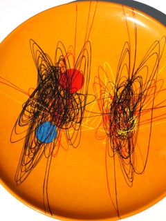 Roberto Crippa "Spirale" 1950 Ed. Galleria Pace Ceramic Plate 3/20