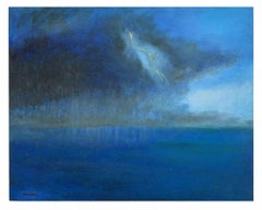 Thunderstorm at Sea - Drawing by Roberto Cuccaro - 2000s