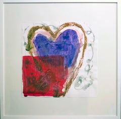 Purple and Red Heart
