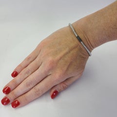 Roberto Demeglio Collezione Joy Bracciale Stretch con Diamanti Neri