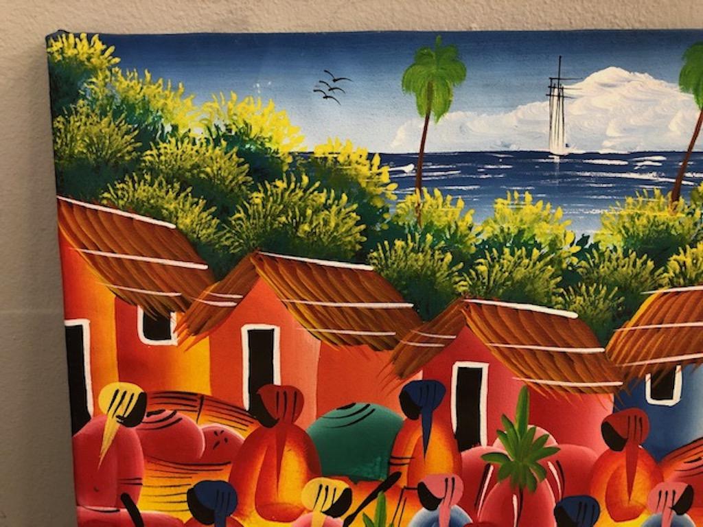 Cuban Market - Painting by Roberto Domingo