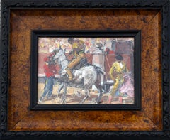 Bullfighting Scene Gouache on paper
