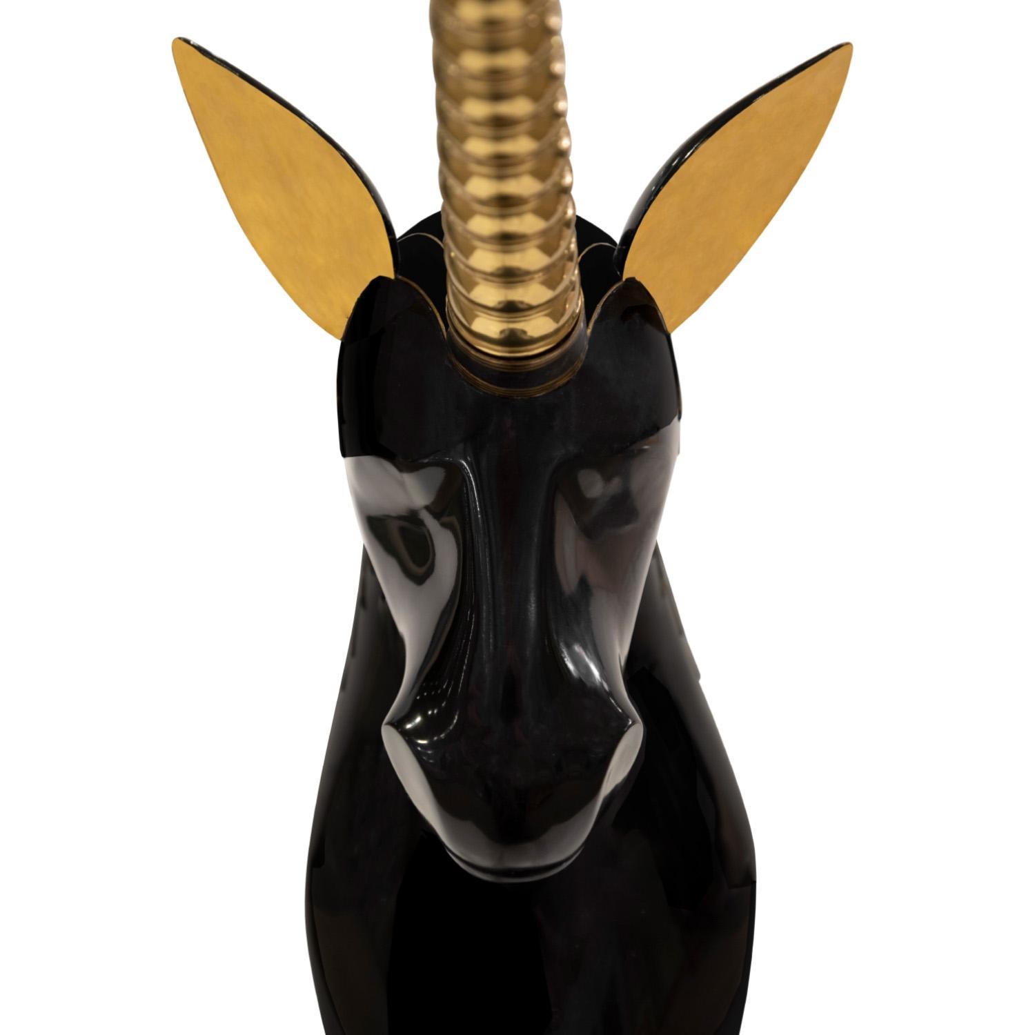 Modern Roberto Estevez Incredible Large Unicorn Sculpture 1979 'Signed and Numbered' For Sale