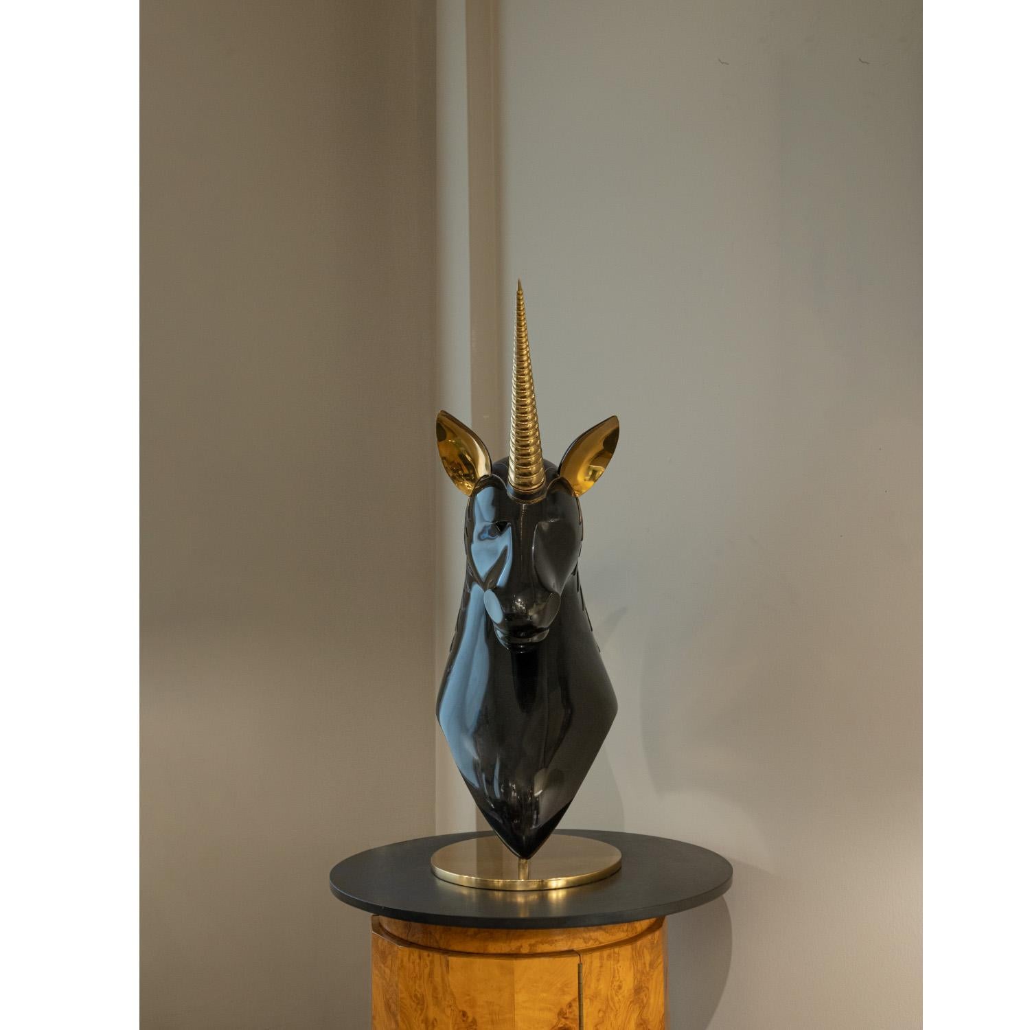 Late 20th Century Roberto Estevez Incredible Large Unicorn Sculpture 1979 'Signed and Numbered' For Sale