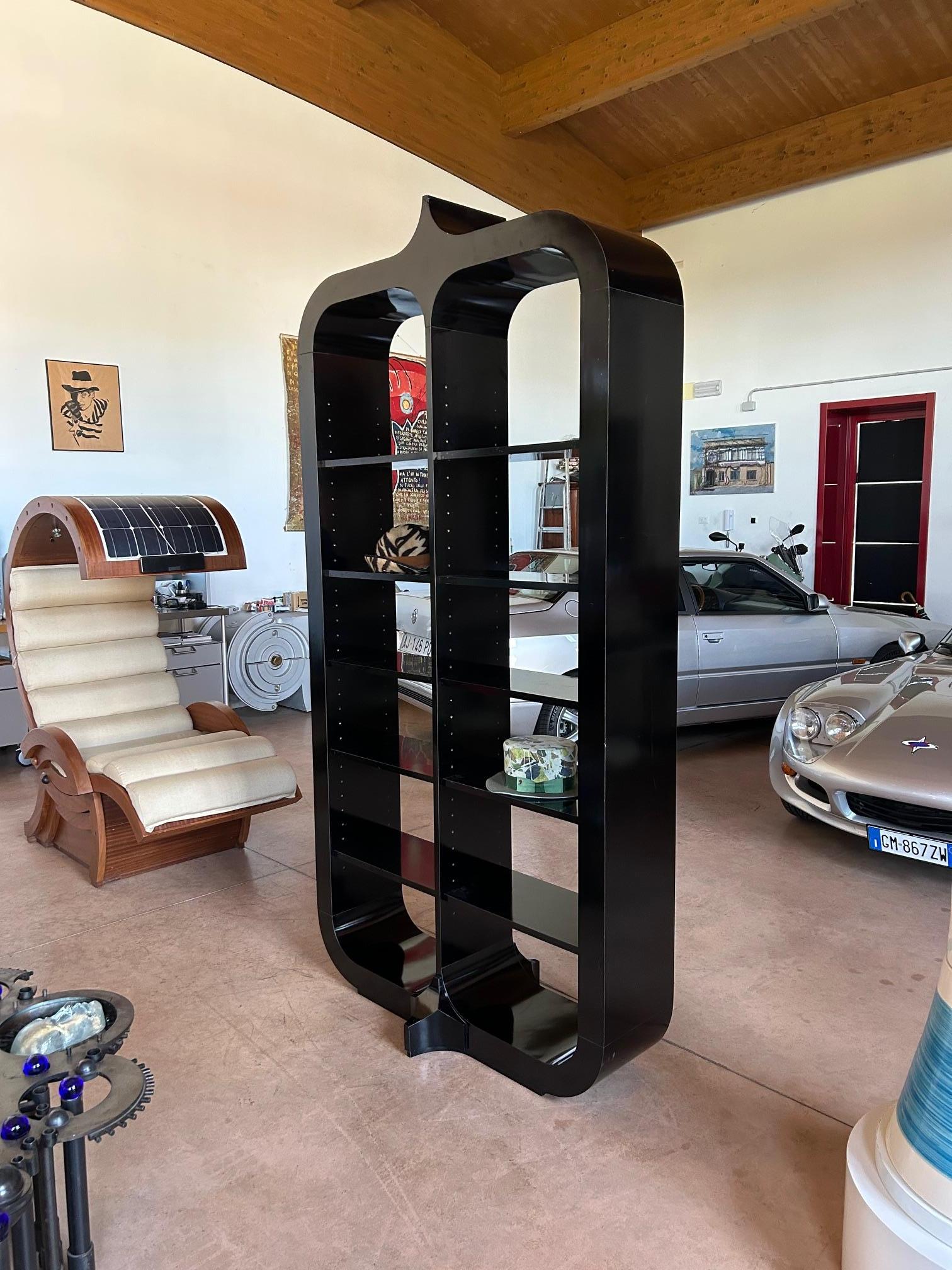 Roberto Fallani Bookshelf for Pierre Cardin, Italy, 1970s For Sale 8