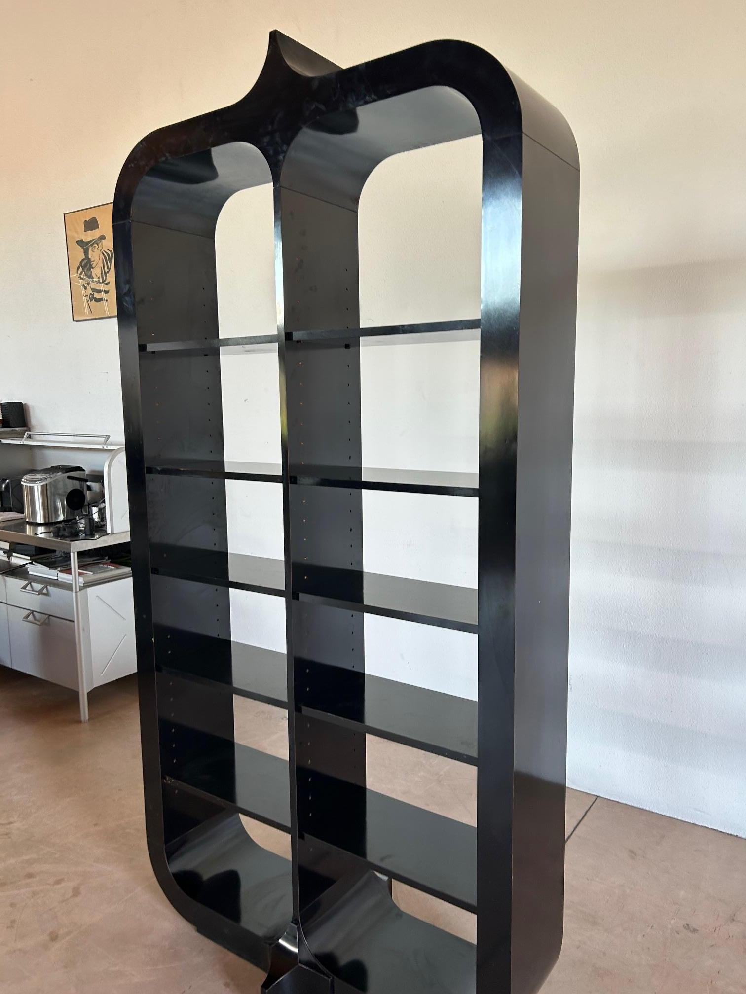 Late 20th Century Roberto Fallani Bookshelf for Pierre Cardin, Italy, 1970s For Sale