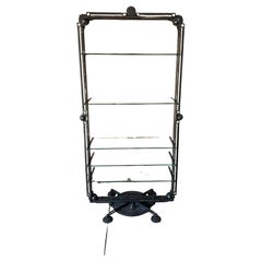 Roberto Fallani Bookshelf One-off Wrought iron and glass, Italy, 1995