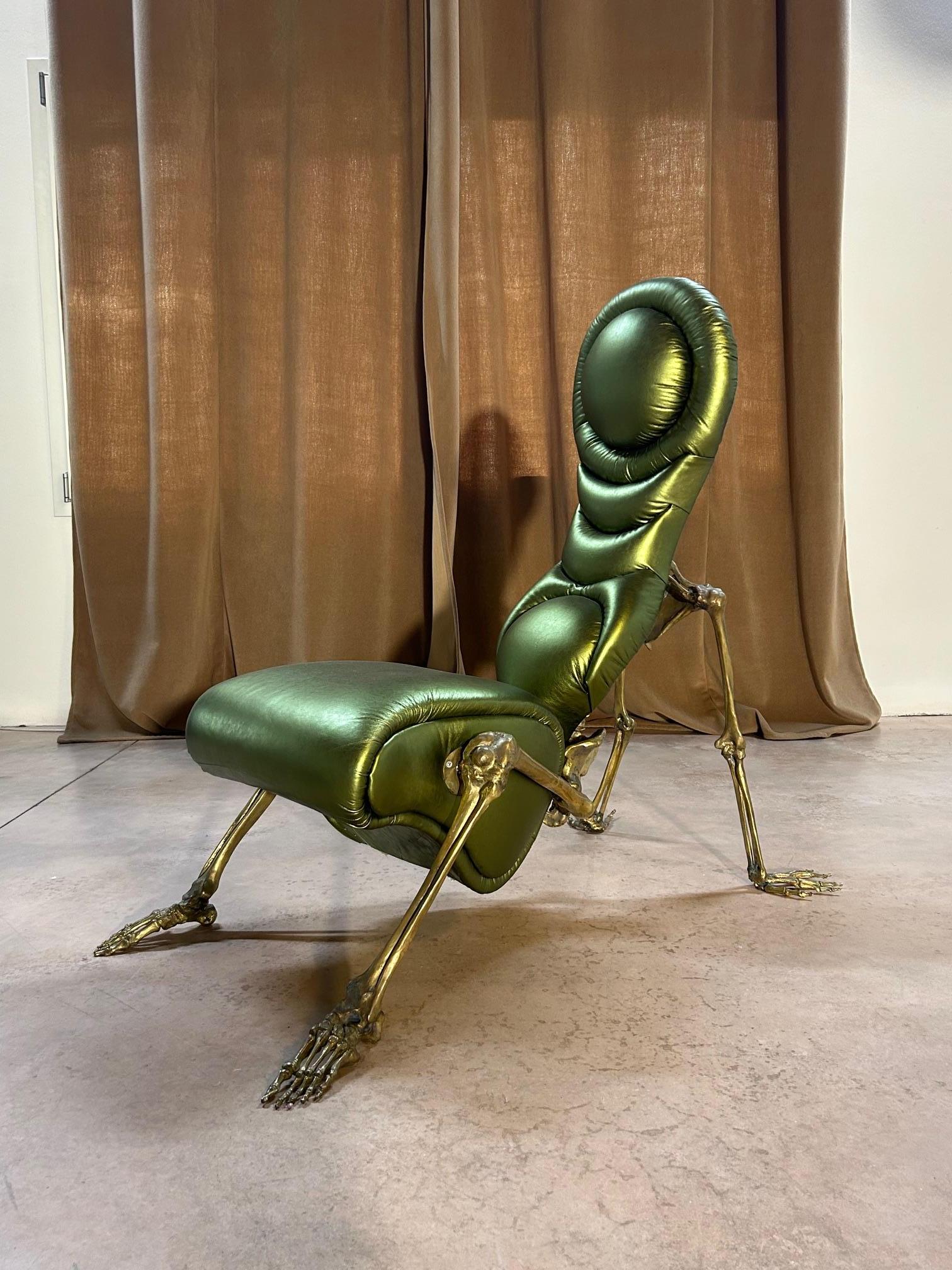 Post-Modern Roberto Fallani SKELETON armchair One Off For Sale