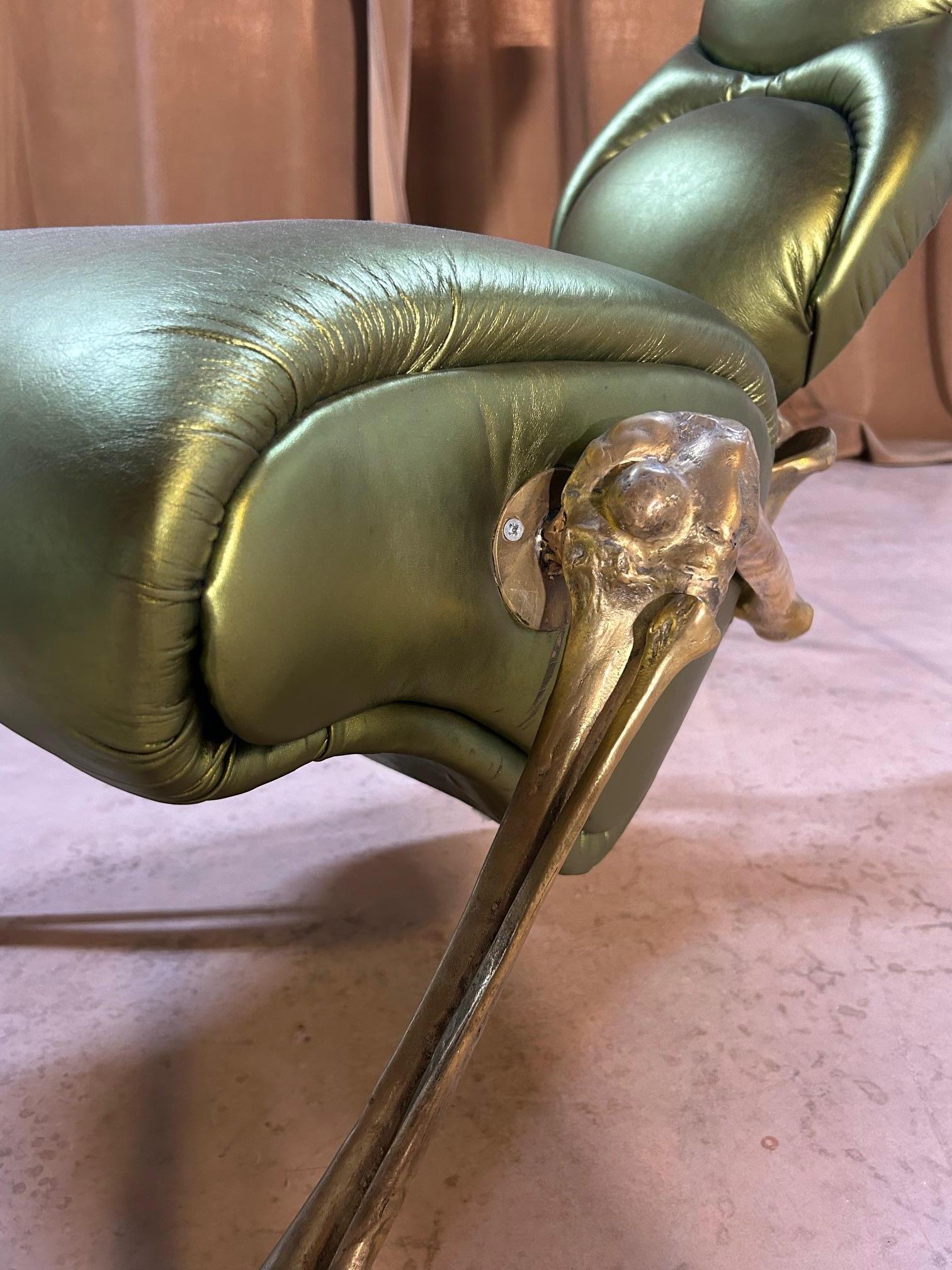 Roberto Fallani SKELETON armchair One Off In Good Condition For Sale In Padova, IT