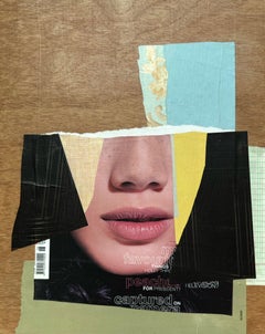 Erfasst. Gemischte Medien-Collage