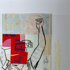 Erinnerungen an die Kindheit des Kindes Nathaniel. Gemischte Medien-Collage