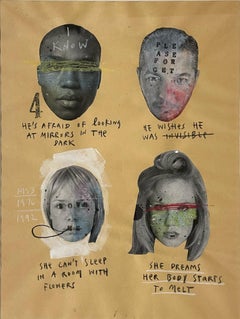 Close Before Striking VII. Mixed Media auf %100 Baumwollpapier.