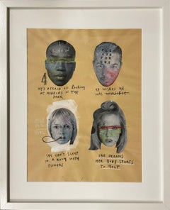 Used Close Before Striking VII. Mixed Media on %100 Cotton Paper.