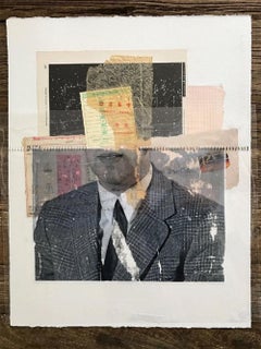 Messa a fuoco corretta, ritratto in collage a tecnica mista