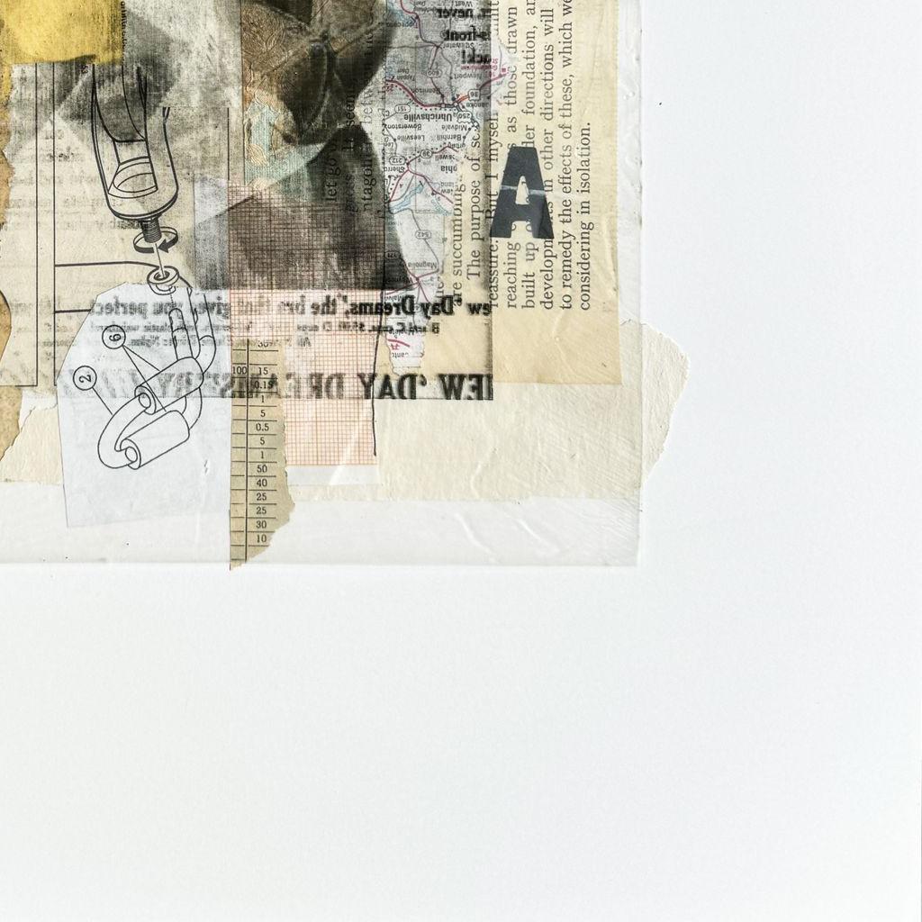 Sueños diurnos. Collage de técnica mixta en venta 1