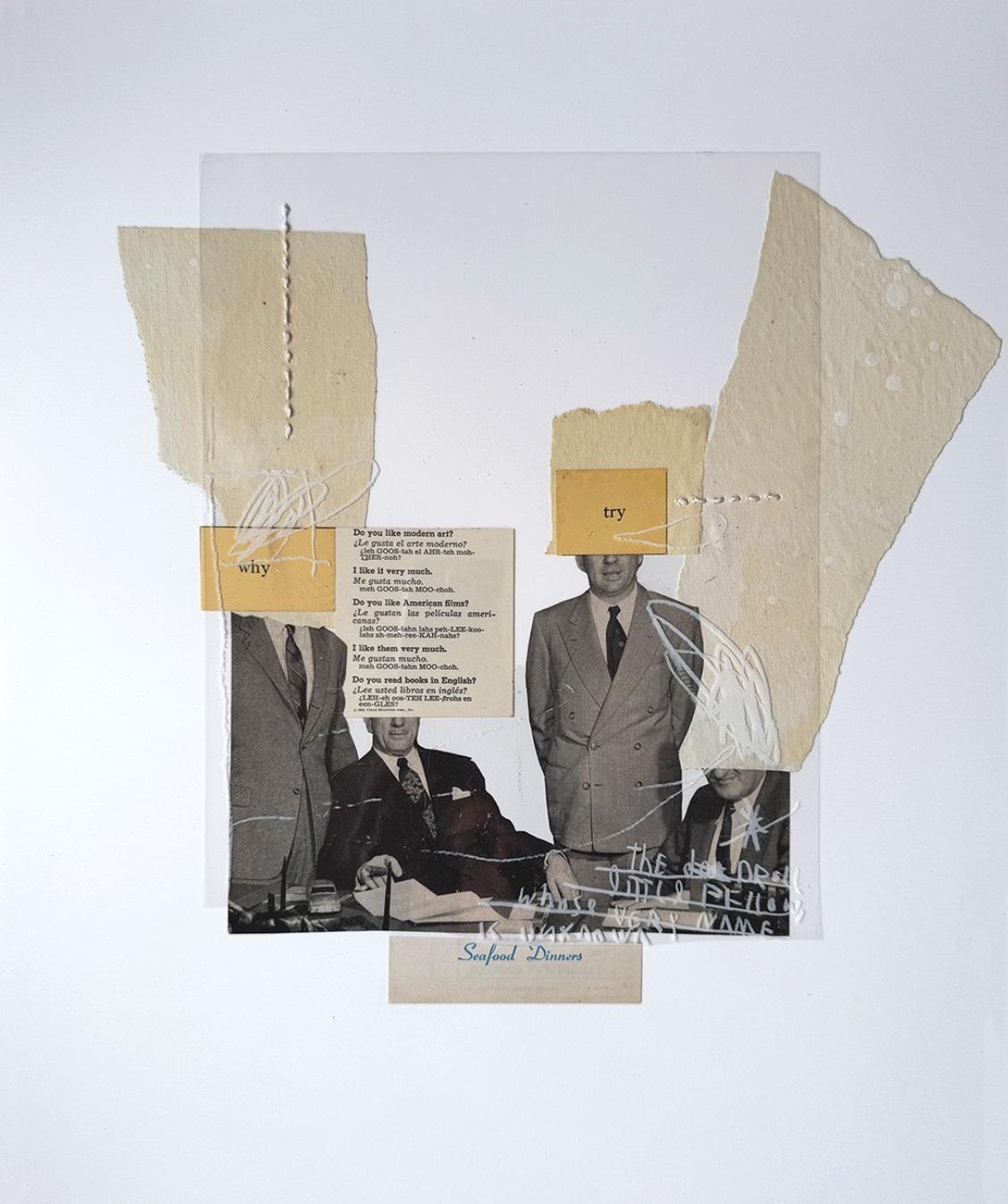 ¿Te gusta el arte moderno? y papá era dadaísta corporativo. Collage de técnica mixta - Mixed Media Art Arte pop de Roberto Fonfria