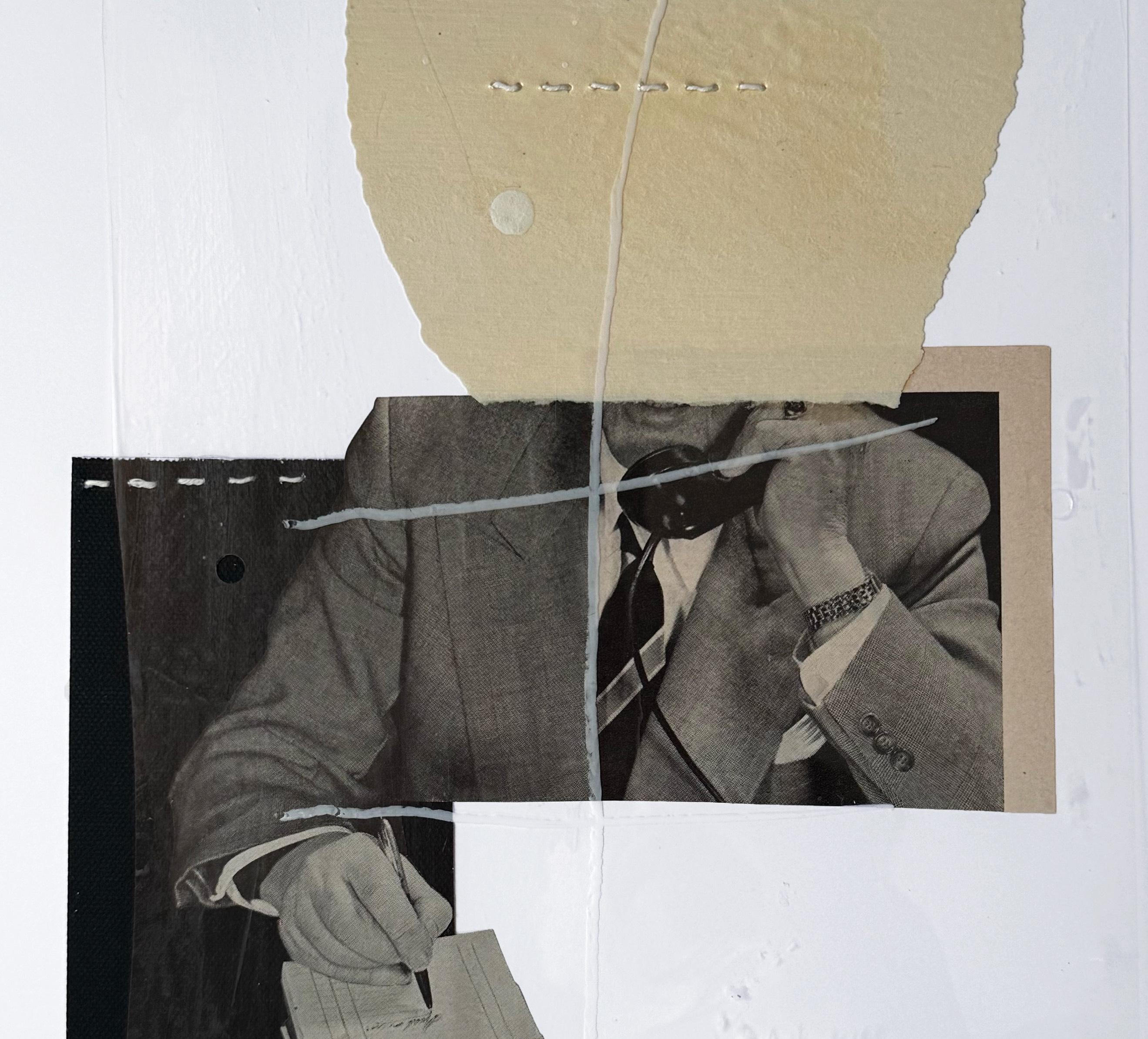 ¿Te gusta el arte moderno? y papá era dadaísta corporativo. Collage de técnica mixta en venta 5