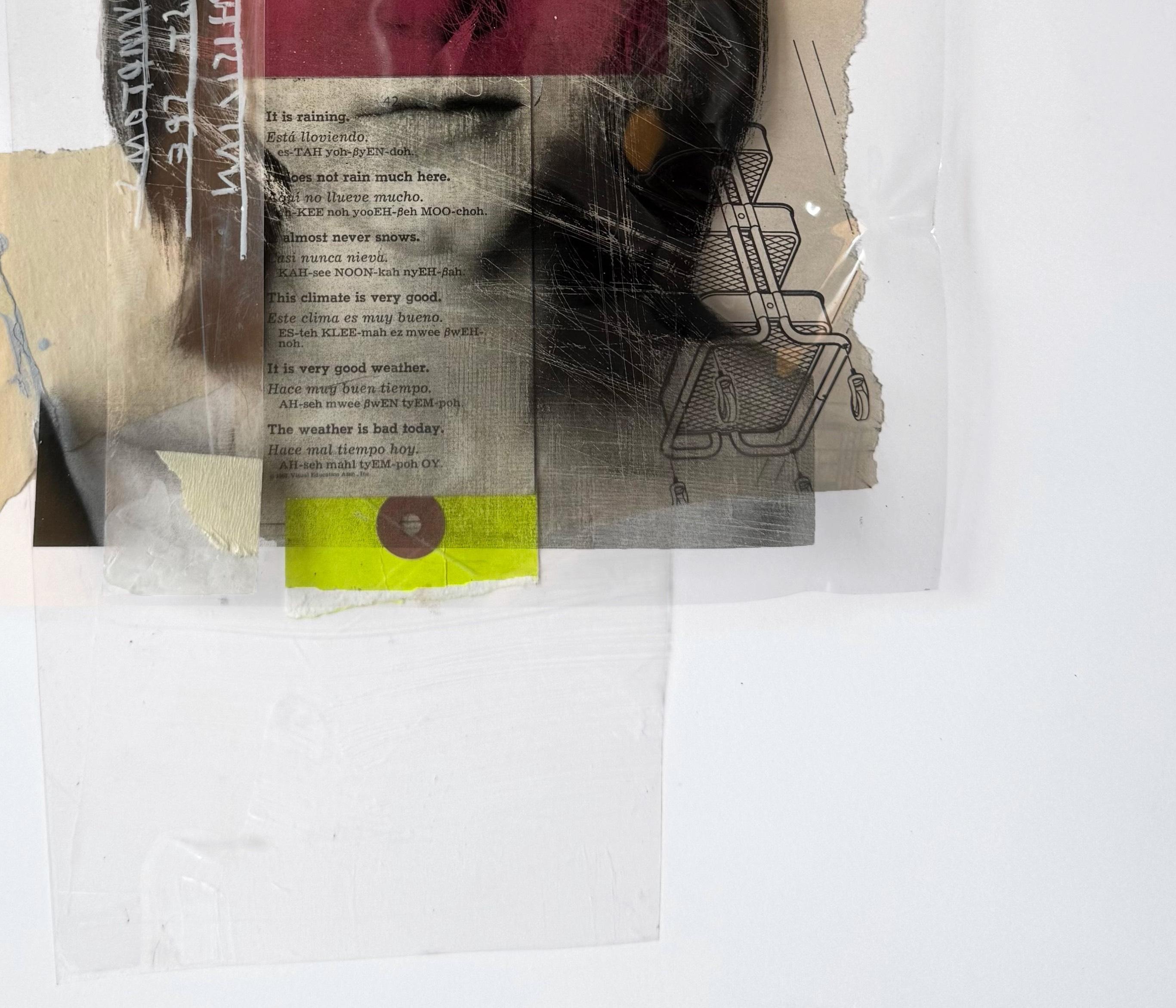 Está Lloviendo. Collage de técnica mixta en venta 1