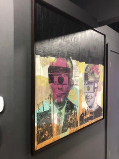 His & Hers. Collage. Portrait Mixed Media.