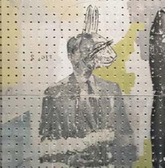 La liebre pretendiente, Collage. Retrato Técnica Mixta.