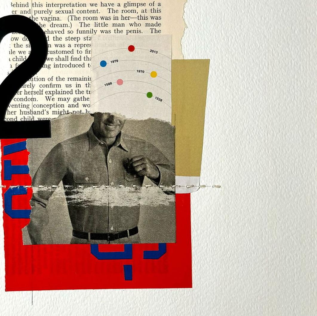 Materiale da Fiabe in sogno, 2024 di Roberto Fonfría
Collage a tecnica mista (filo) su carta da acquerello
Dimensioni dell'immagine: 15 pollici. H. H. x 11
