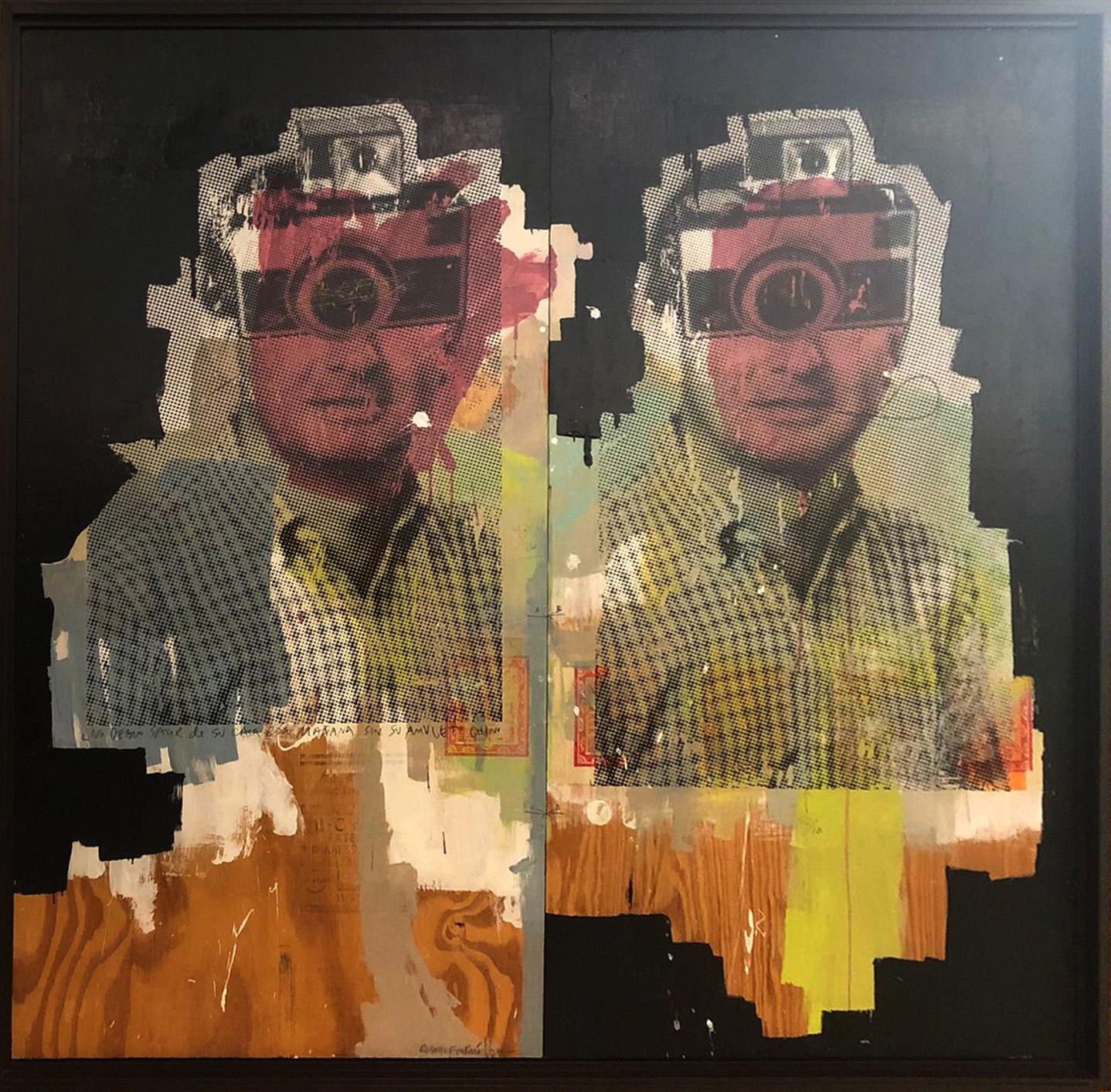 Il ne fallait pas sortir de chez soi ce matin sans son amulette Chino. Peintures mixtes - Art de Roberto Fonfria