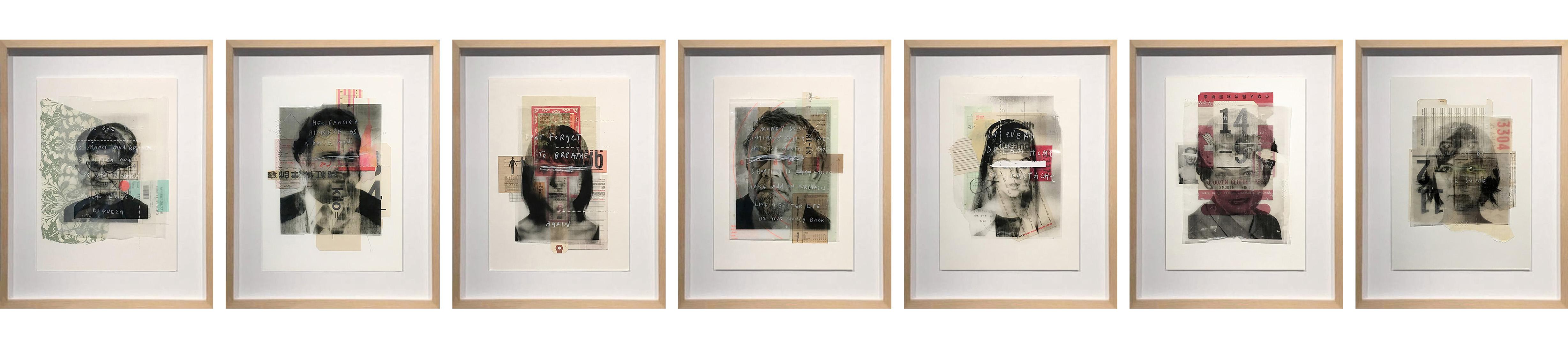 Fonfria's work explores human behavior and social rules with a critical eye and humor, touching on personal themes such as dreams, fears, and memories. The images come from old magazines, advertising, and photo albums collected at thrift stores. By