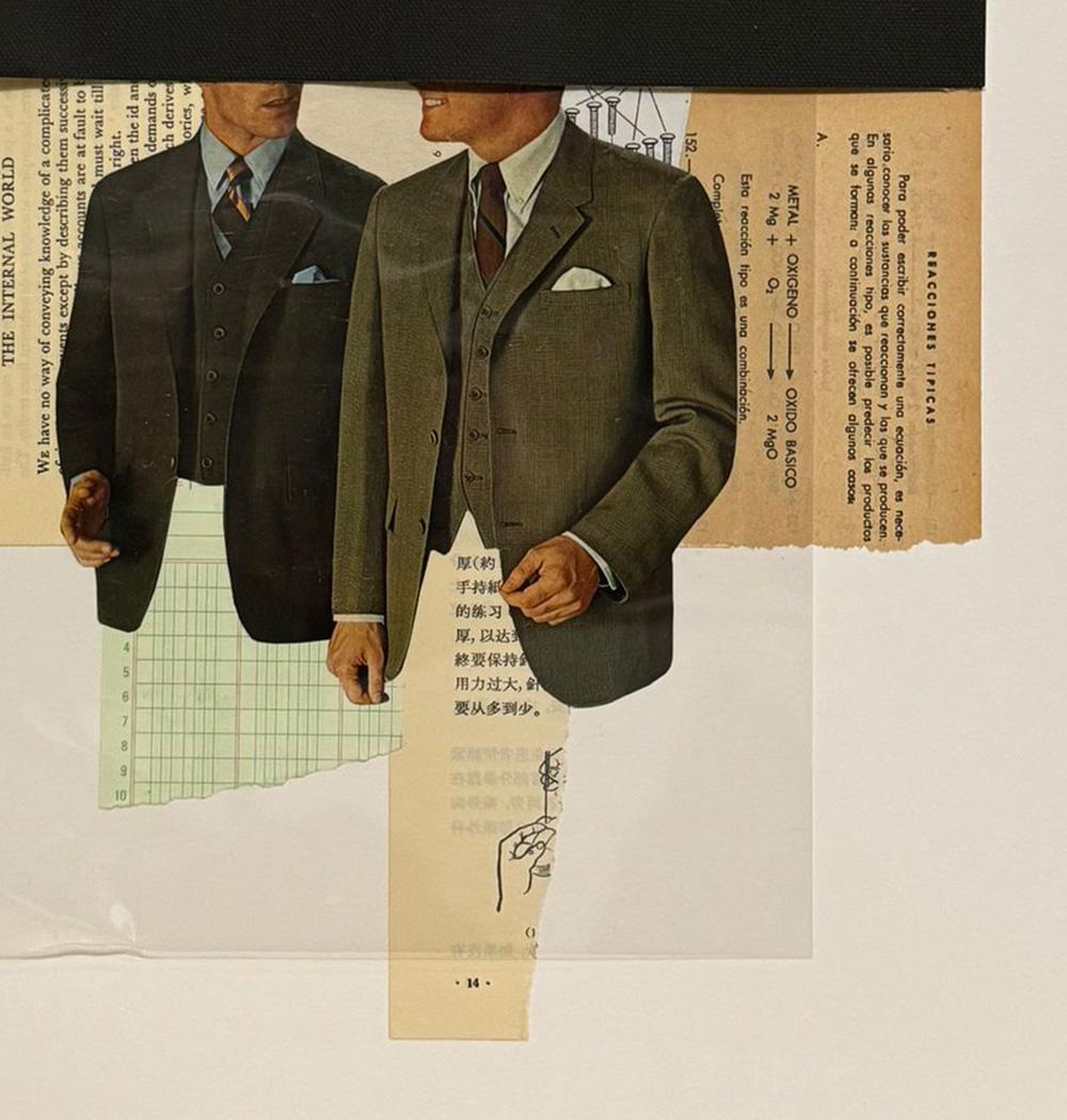 Reacciones Típicas. Enmarcado. Collage de técnica mixta en venta 2