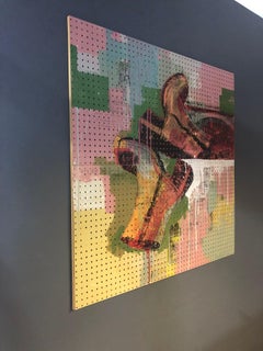 Schuhe aus San Francisco. Gemischte Medien. Malerei