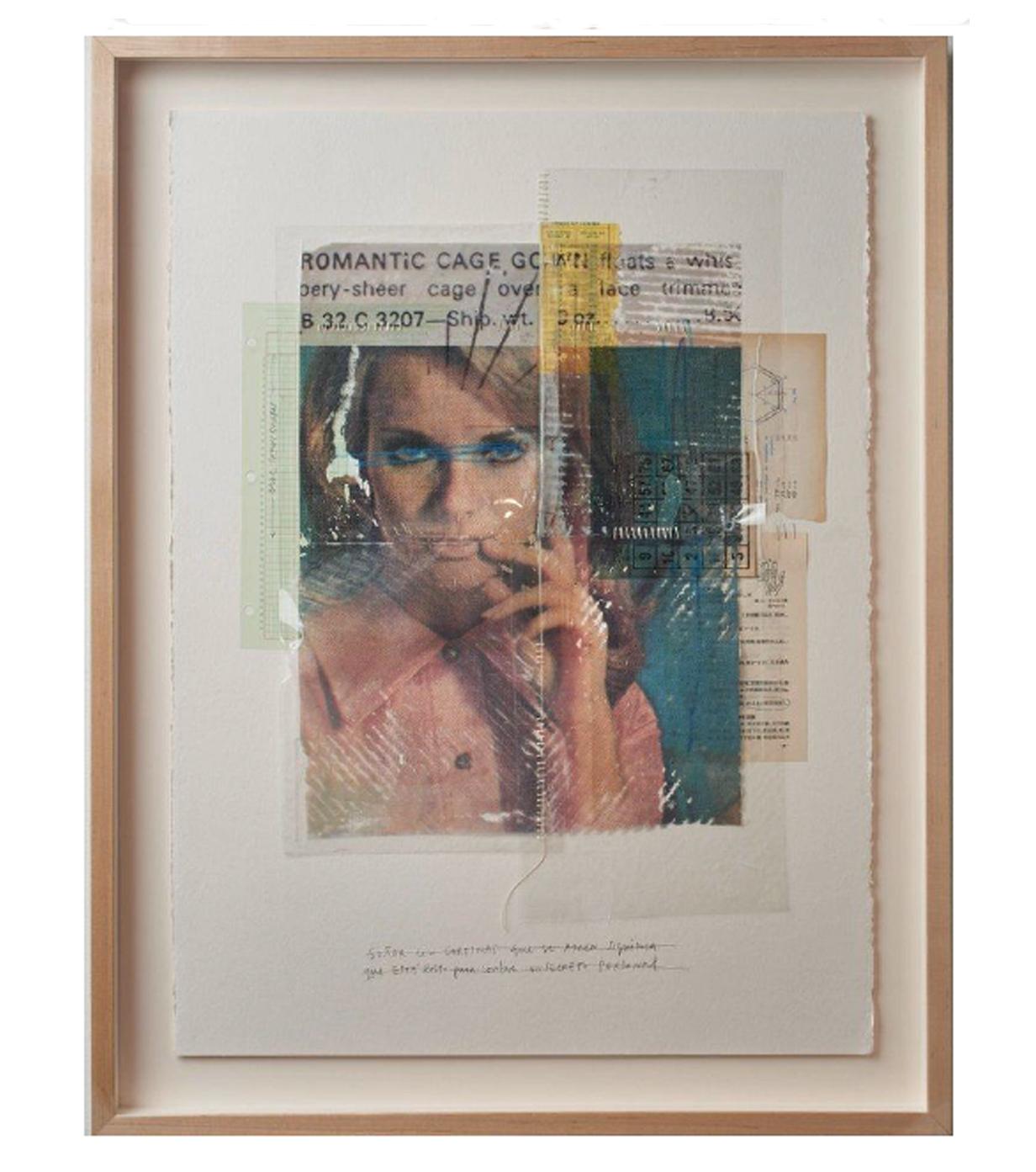 Soñar Con Cortinas,  Retrato collage en técnica mixta - Mixed Media Art de Roberto Fonfria