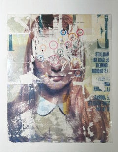 Acecha. Collage de técnica mixta