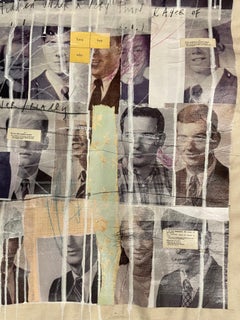 Teoria dell'interferenza. Collage a tecnica mista su tela