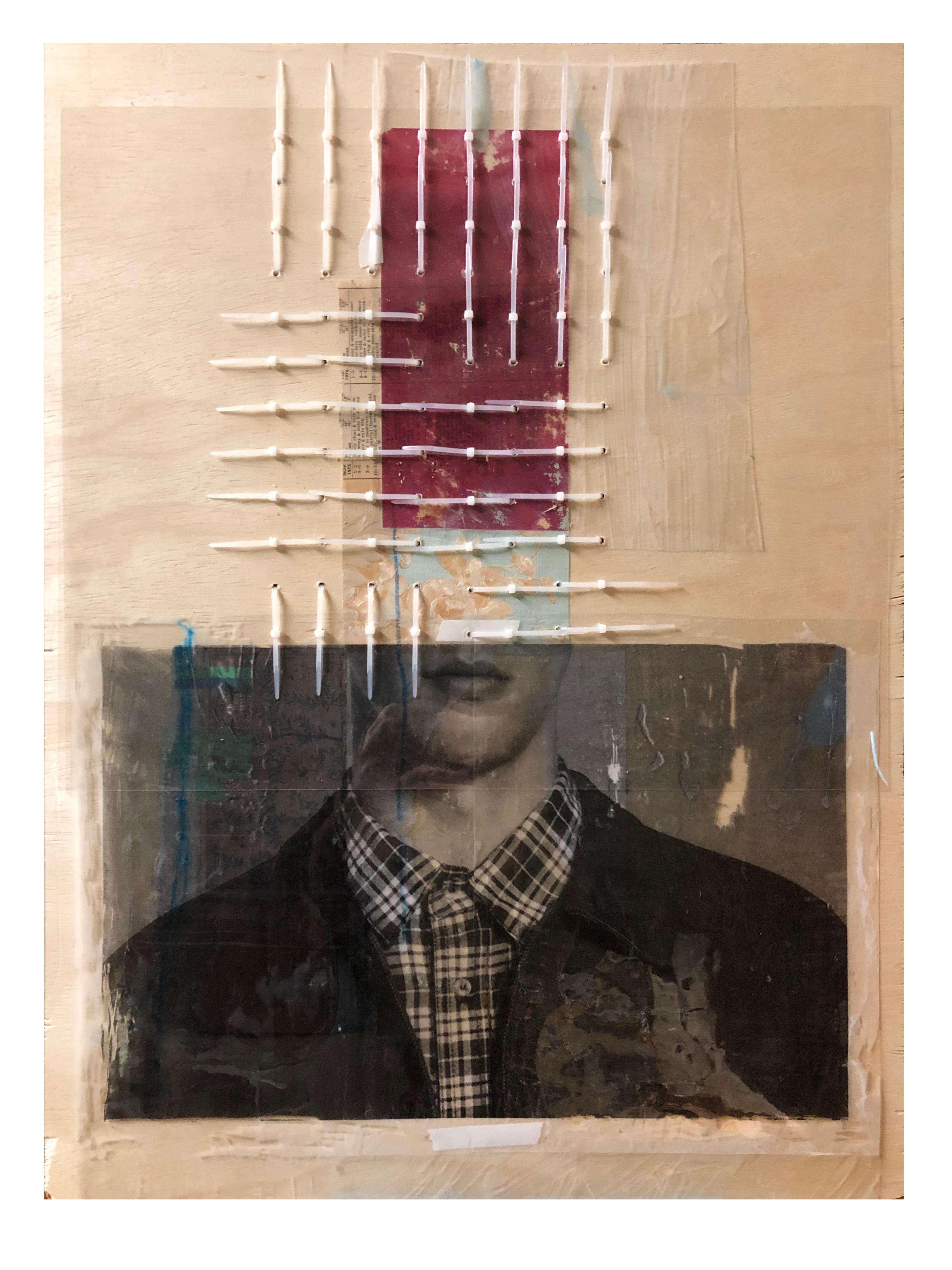Sin título. Collage. Retrato Técnica Mixta.