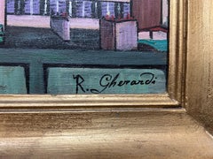 Cathédrale Saint-Pierre, Genève par Roberto Gherardi - Huile sur bois 51x42 cm