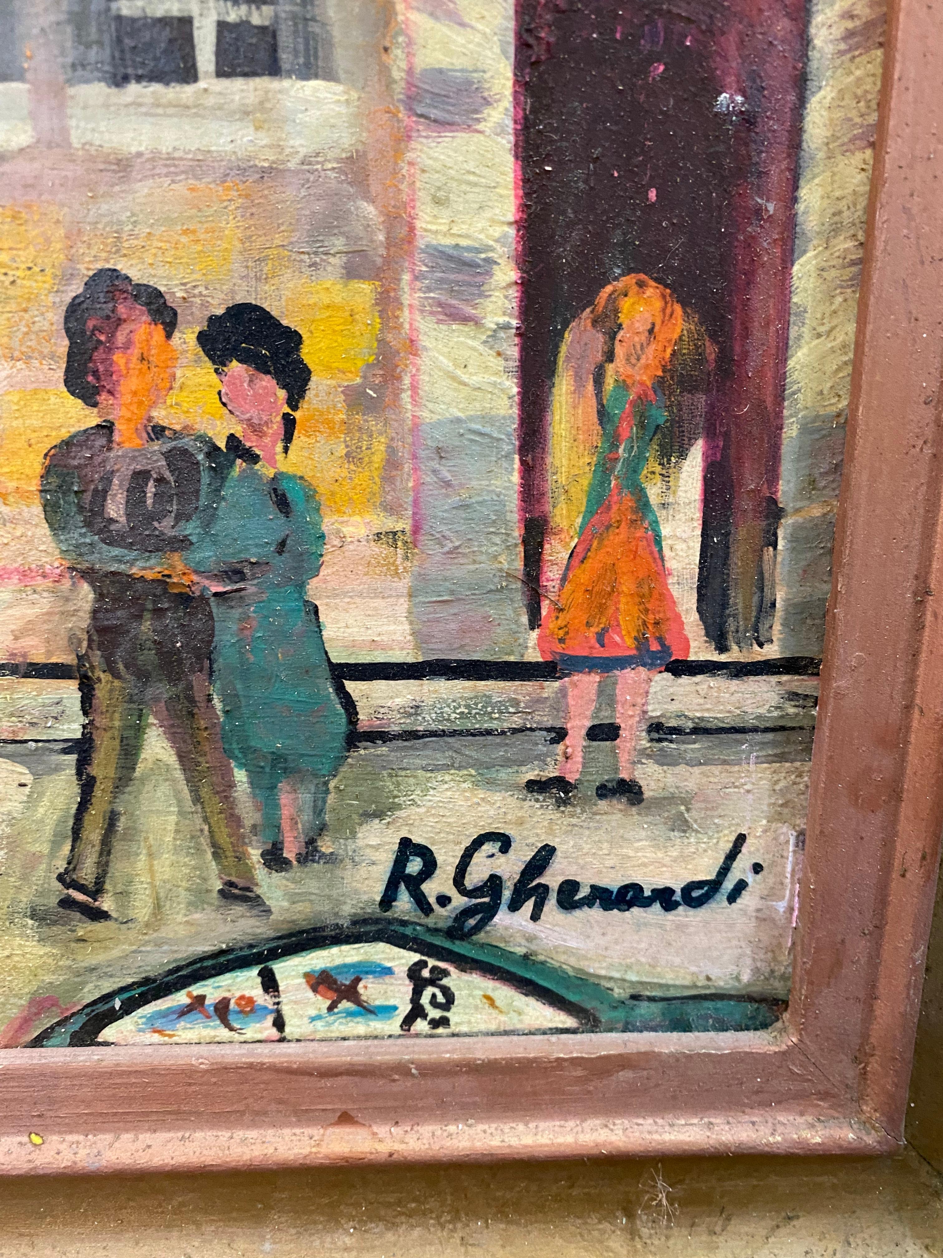 Patek Philippe de Roberto Gherardi - Óleo sobre madera 60x70 cm en venta 3