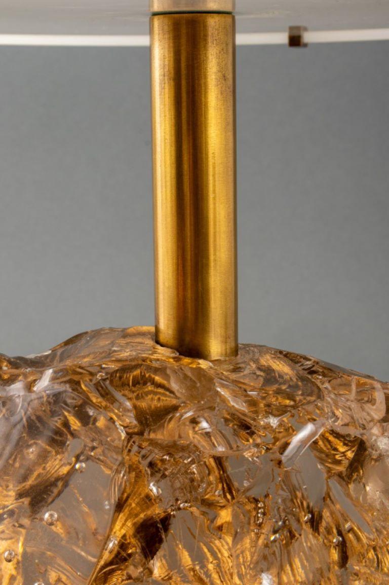 Other Roberto Guilio Rida Brass and Rock Crystal Lamp For Sale