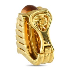 Roberto Legnazzi Orecchini in oro giallo 18 carati con diamanti e citrini da 0,56 carati