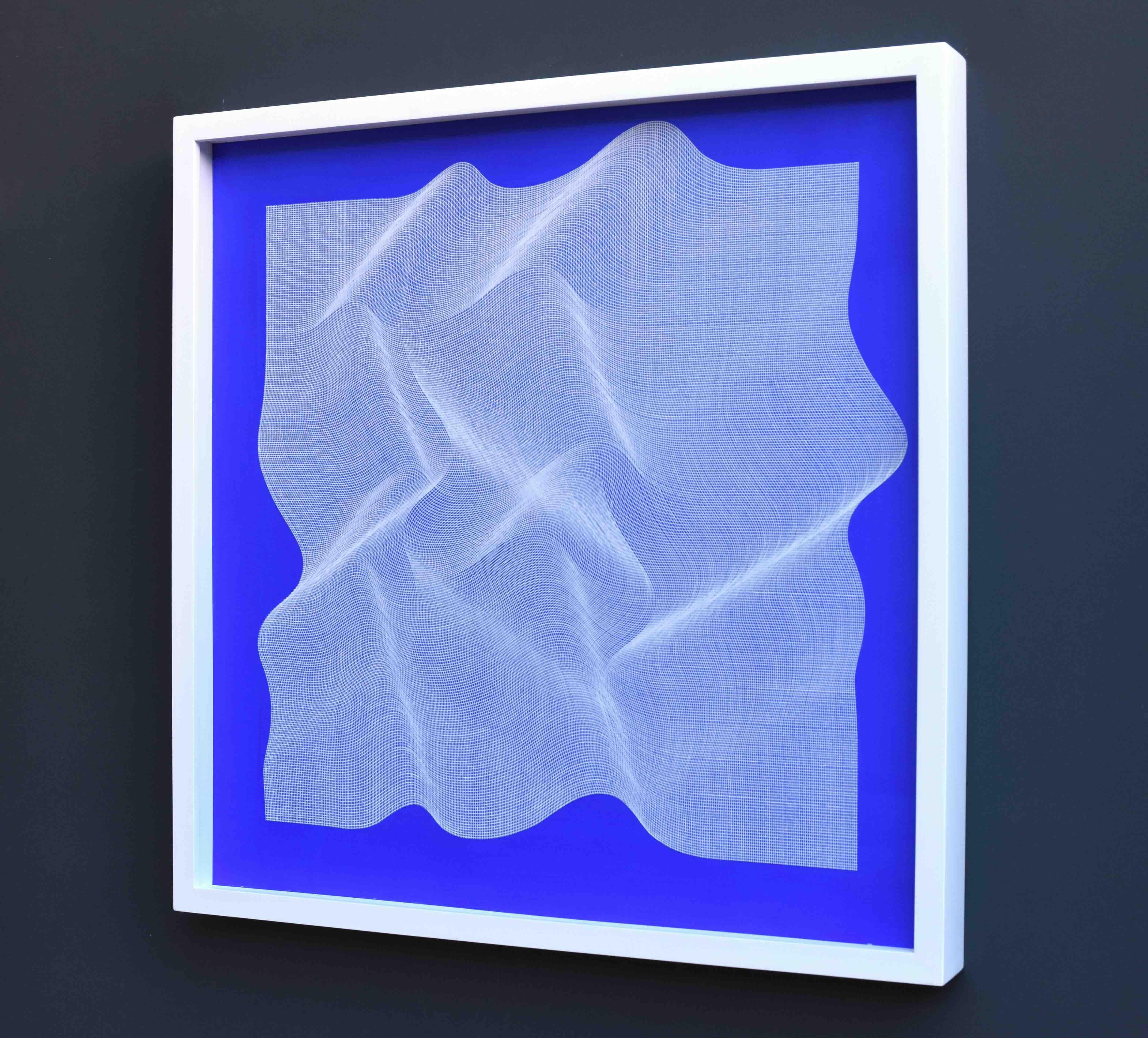 Fabrice blu 2023 - pittura astratta geometrica - Painting Astrattismo geometrico di Roberto Lucchetta